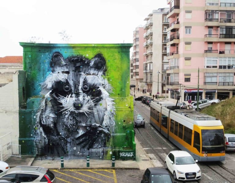 Bordalo II,  métamorphoser les déchets de la rue en œuvre d’art