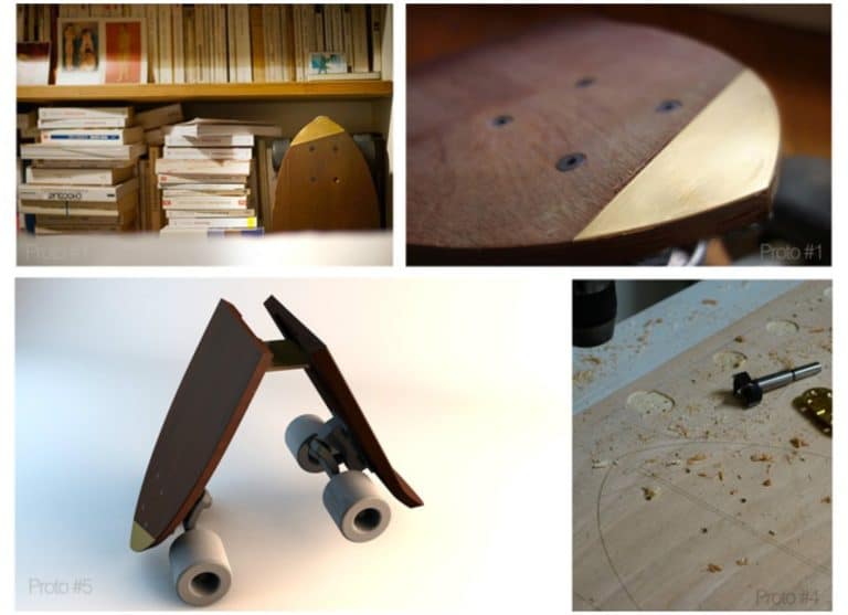 Skëtt Pocket : skateboard pliable fait en bois