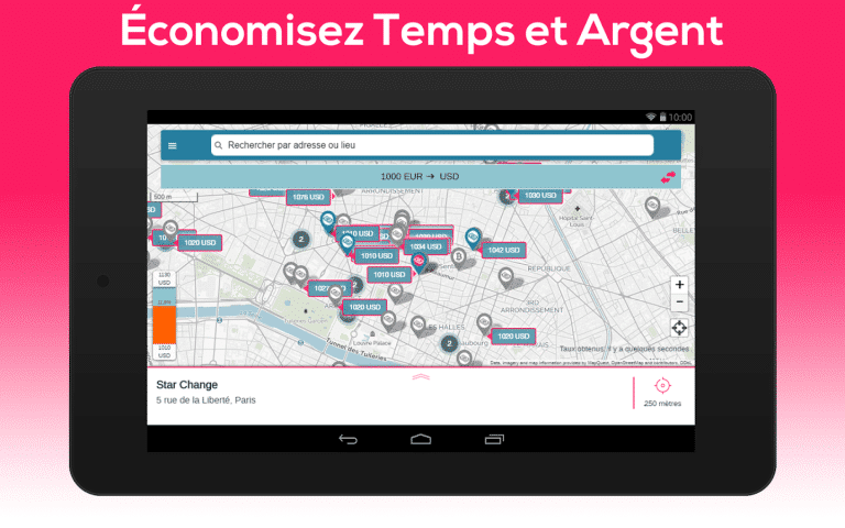 coChange : les devises étrangère et le change comme un GPS