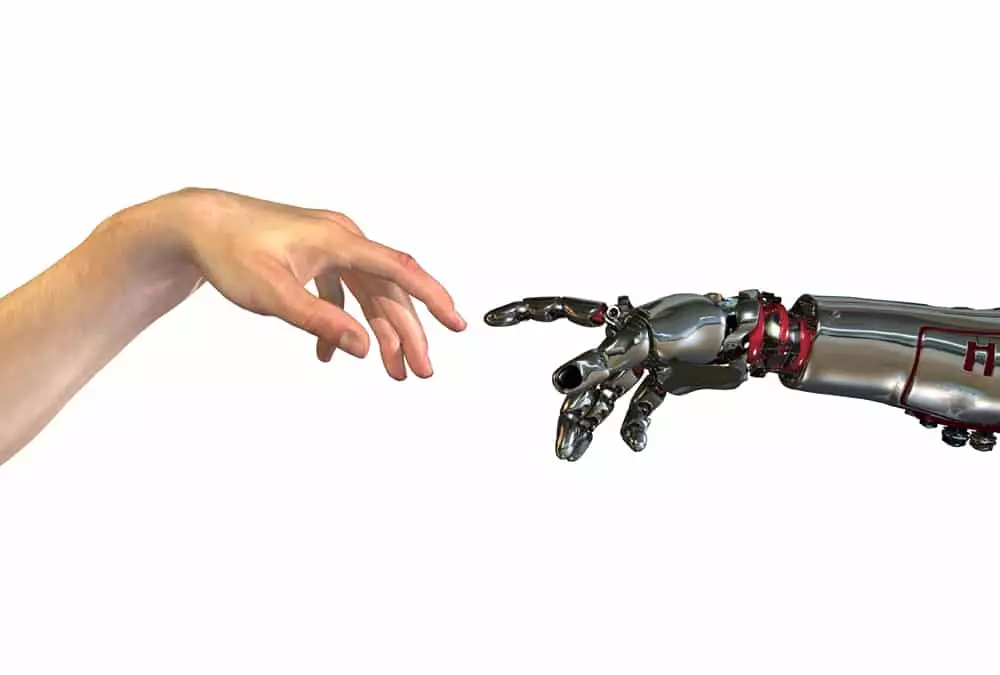 Main dans la main grâce aux robots