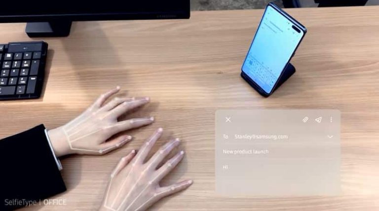 Samsung présente un clavier invisible étonnant !