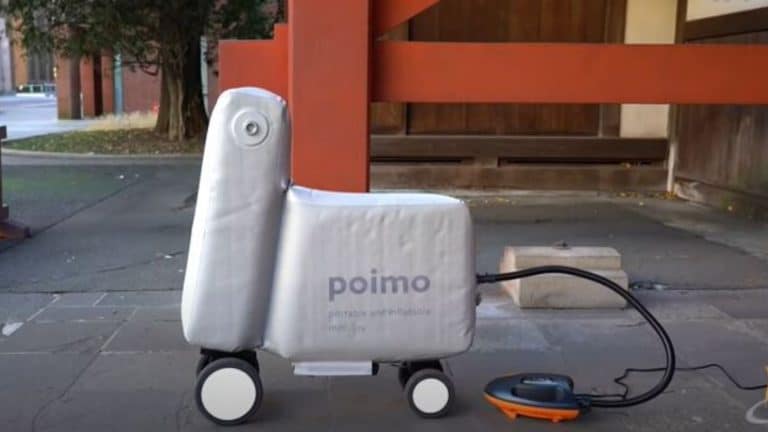 Ce vélo gonflable tient dans un sac à dos