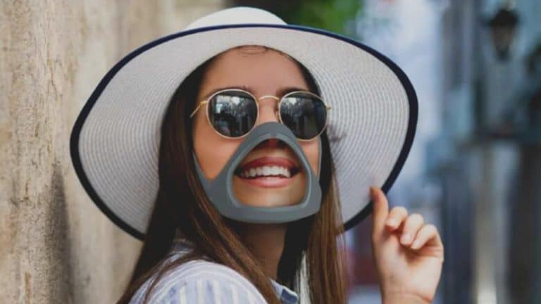 Un nouveau masque transparent et écologique