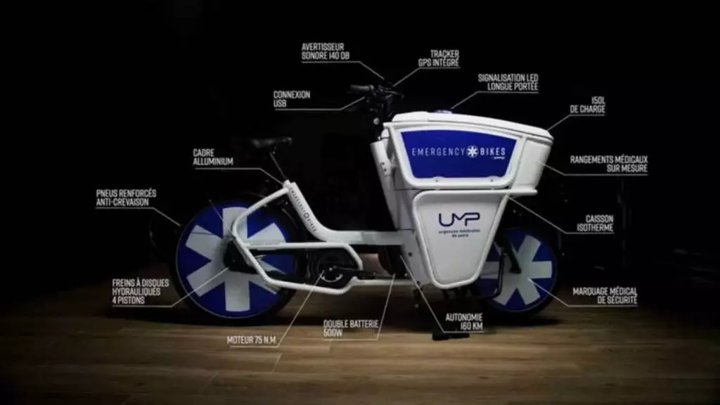 Des vélos cargos pour les médecins urgentistes de Paris