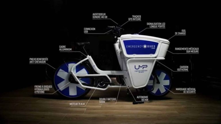 Des vélos cargos pour les médecins urgentistes de Paris
