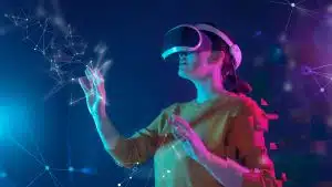 Ces lunettes montrent le contenu sur un écran virtuel géant