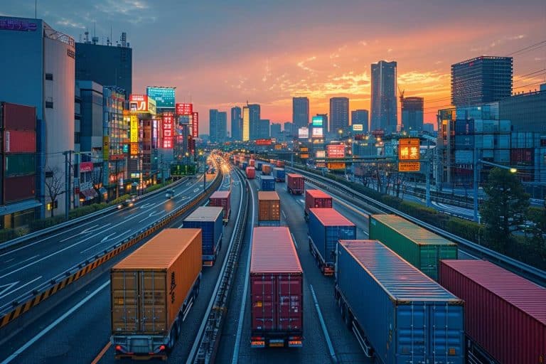 Les autoroutes japonaises : un tapis roulant géant pour des millions de tonnes de marchandises