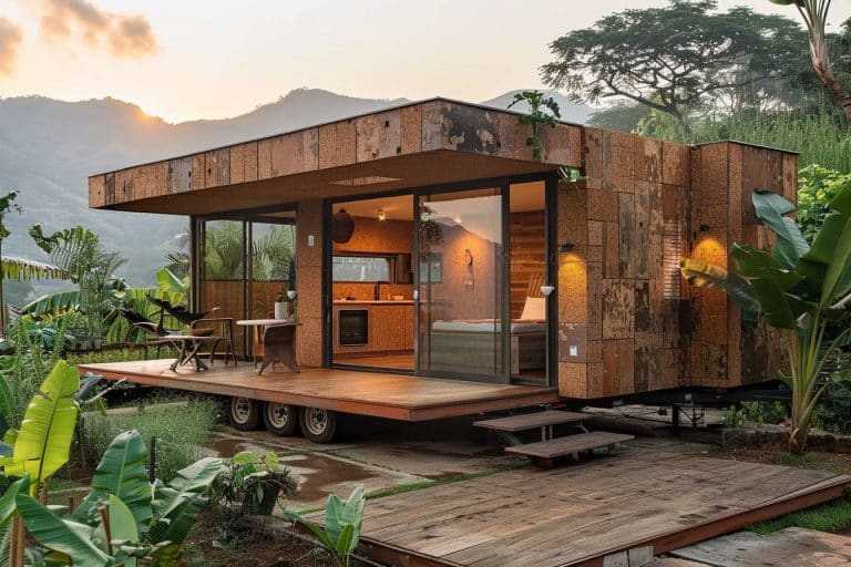 Cette surprenante tiny house recouverte de liège : une innovation à ne pas manquer