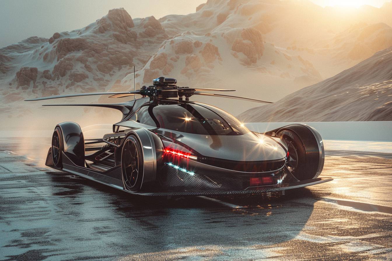 Cette nouvelle voiture volante peut faire plus de 400 km et ressemble à un engin entre le kart et l&rsquo;hélicoptère