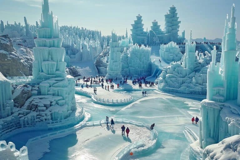 Désastre écologique en Chine : le plus grand parc à glace au monde est lancé en pleine canicule