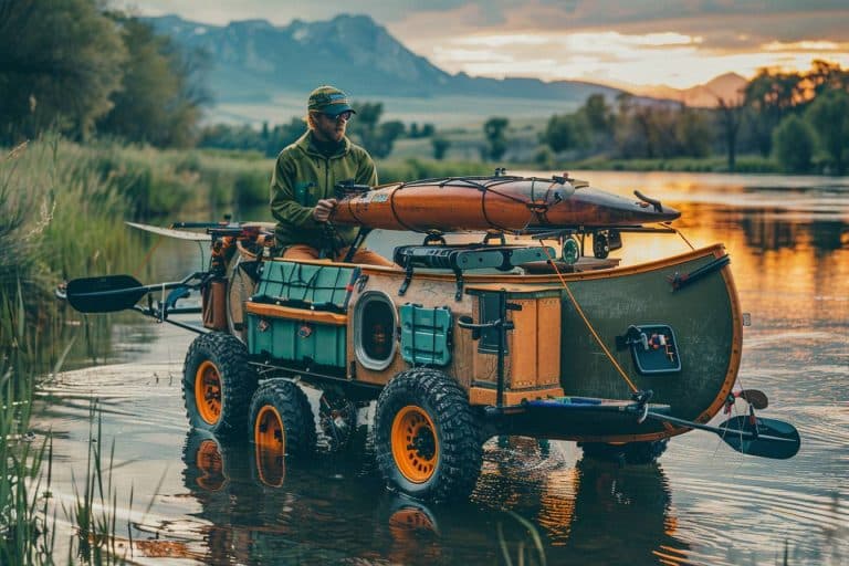 Un aventurier transforme un canoë en un étonnant véhicule multifonction : découvrez cette invention surprenante