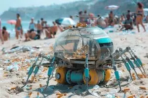 La révolution des plages : découvrez le robot qui aspire les mégots de cigarettes
