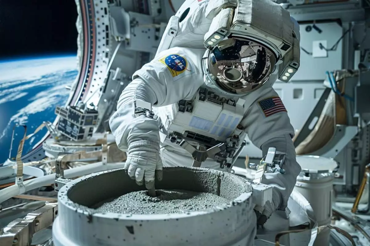 Un astronaute fabrique du béton à bord de l'ISS : vers une base lunaire habitable plus tôt que prévu
