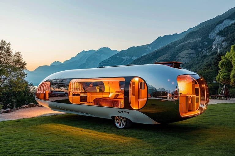 Cette caravane de luxe équipée de panneaux solaires pour une vie autonome hors réseau
