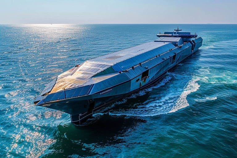 Voici le plus grand porte-conteneur électrique du monde : ce navire chinois pourrait transformer le transport maritime
