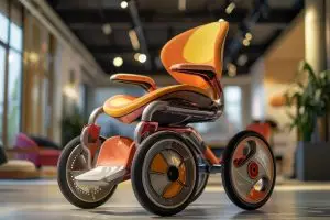 Découvrez l'invention surprenante de ce jeune designer : un fauteuil roulant modulable avec une innovation inattendue