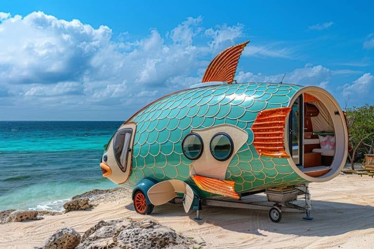 Cette mini caravane au design inspiré des poissons révolutionne l&rsquo;aérodynamisme
