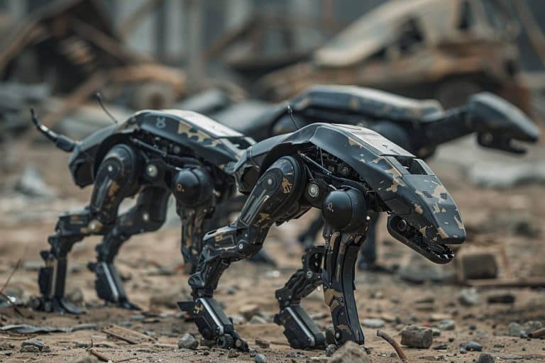 L&rsquo;armée ukrainienne teste des robots-chiens lâchés par drones pour des missions secrètes