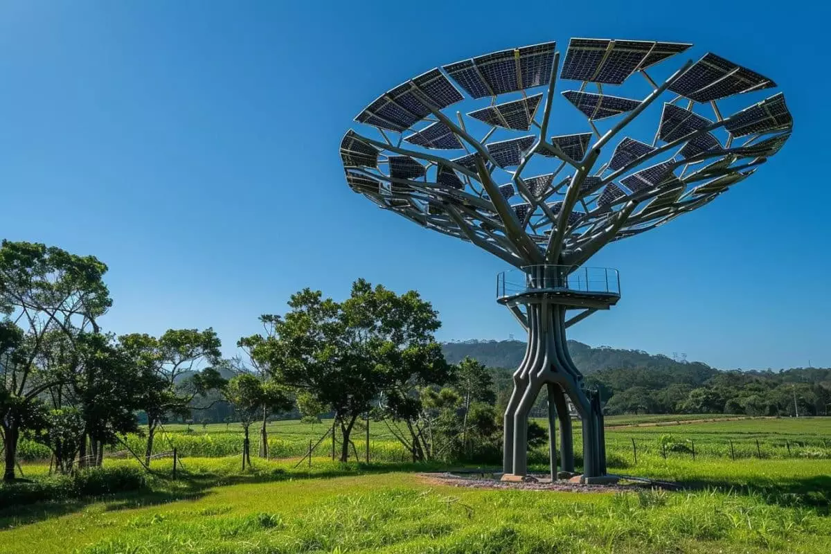 Un ingénieux dispositif solaire : découvrez comment un arbre métallique pourrait révolutionner l'énergie