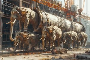 Avec 28 mètres de long, la Chine crée le plus grand vérin au monde, capable de soulever 1 000 éléphants Ce vérin chinois colosse soulève une armée d'éléphants de 28 mètres de long