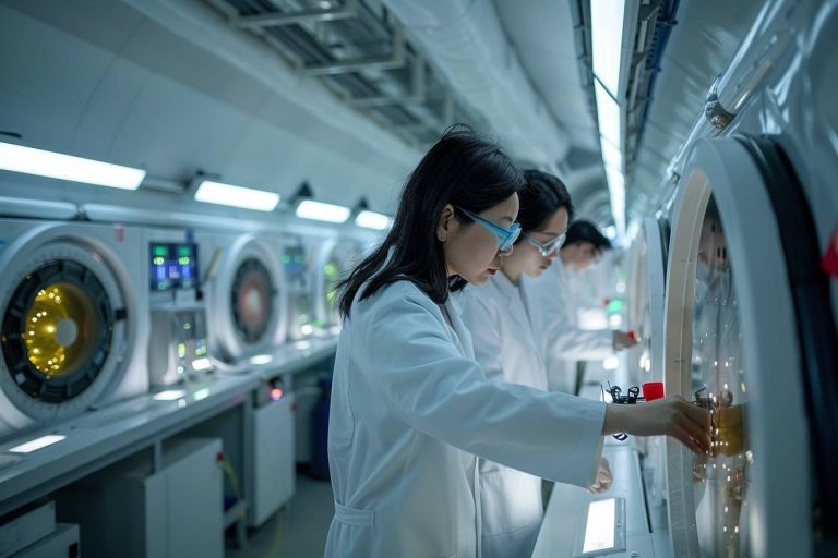 En Chine, cette gigantesque sphère sous-terraine se lance à la chasse aux insaisissables neutrinos