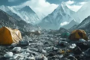 La quantité de déchets sur le mont Everest est vraiment choquante