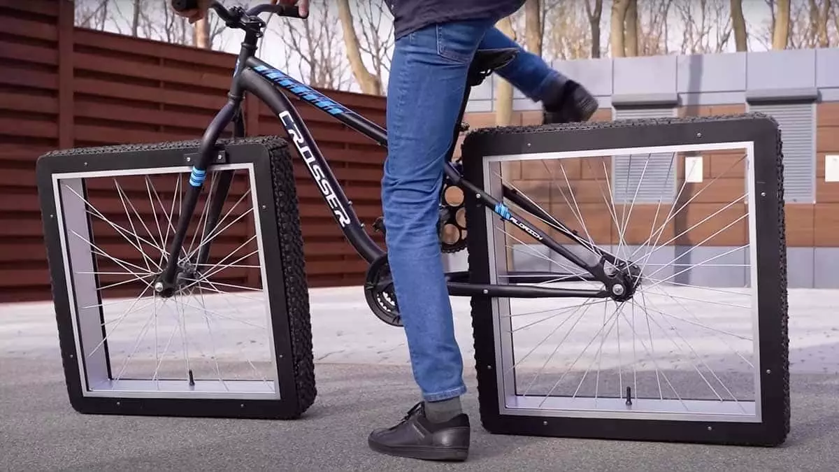 Ce vélo à roues carrées révolutionne tout ce que vous pensiez savoir sur le cyclisme vélo à roues carrées