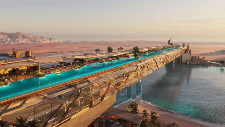 Cet hôtel suspendu au-dessus d&rsquo;un lagon : voici la nouvelle extravagance de l&rsquo;Arabie saoudite dans le projet NEOM