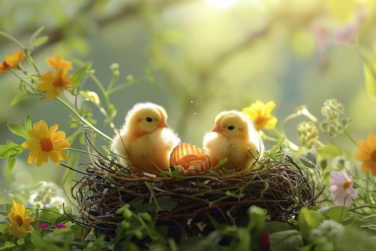 Une première mondiale : des poussins voient le jour hors de leur coquille