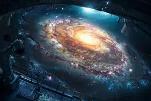 Cette découverte bouleversante d'une galaxie antique en rotation défie nos connaissances