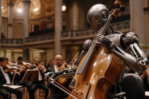 Un exploit incroyable : un robot dévoile son talent musical en jouant du violoncelle avec un orchestre