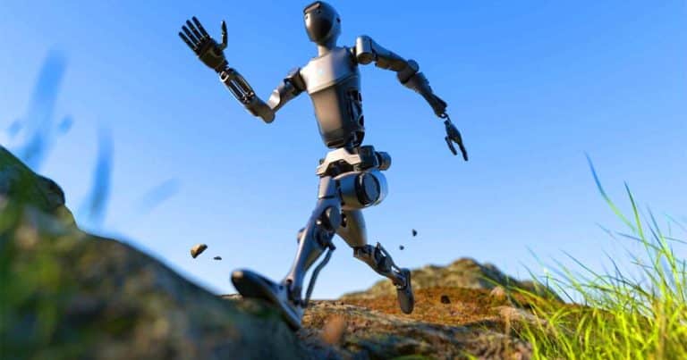 Le robot Pudu D9 de 1,7 mètre, doté de 42 degrés de liberté et d’une vitesse fulgurante, promet de transformer la logistique des entrepôts