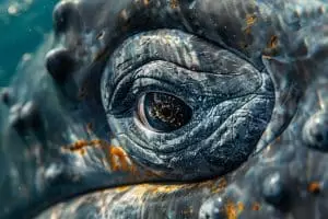 Plongez dans l'œil d'une baleine : une image saisissante cache une histoire déchirante et bouleversante