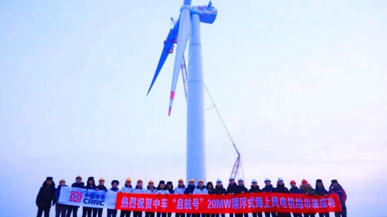« La France est sous le choc » : la plus grande éolienne flottante au monde, « Qihang » et ses 20 MW, vient d’être testée par la Chine