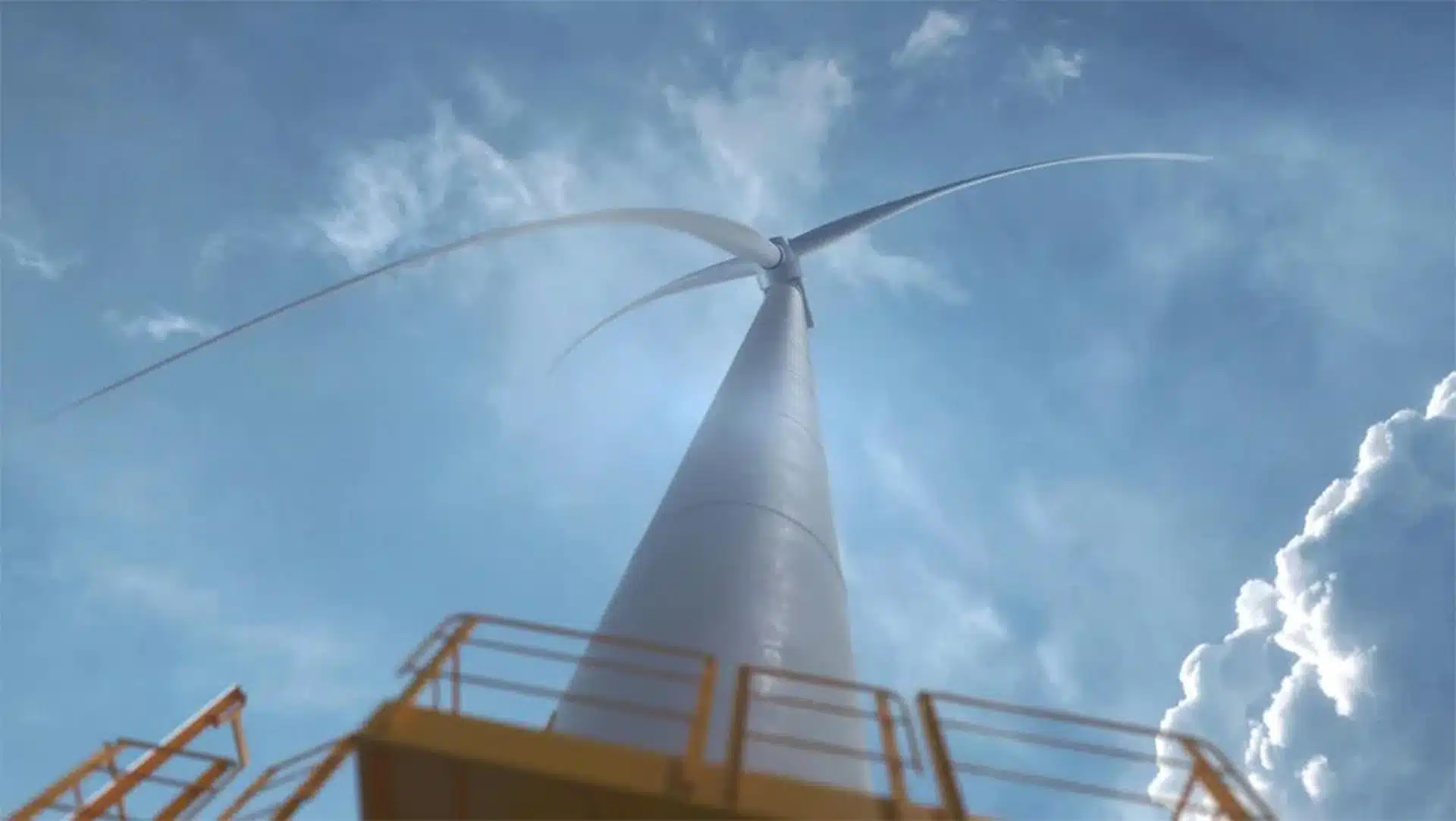 Il est difficile d'imaginer la taille réelle de ces éoliennes; ici, une Siemens Gamesa 14-222 DD, bien plus petite que le dernier prototype de la société, est présentée.