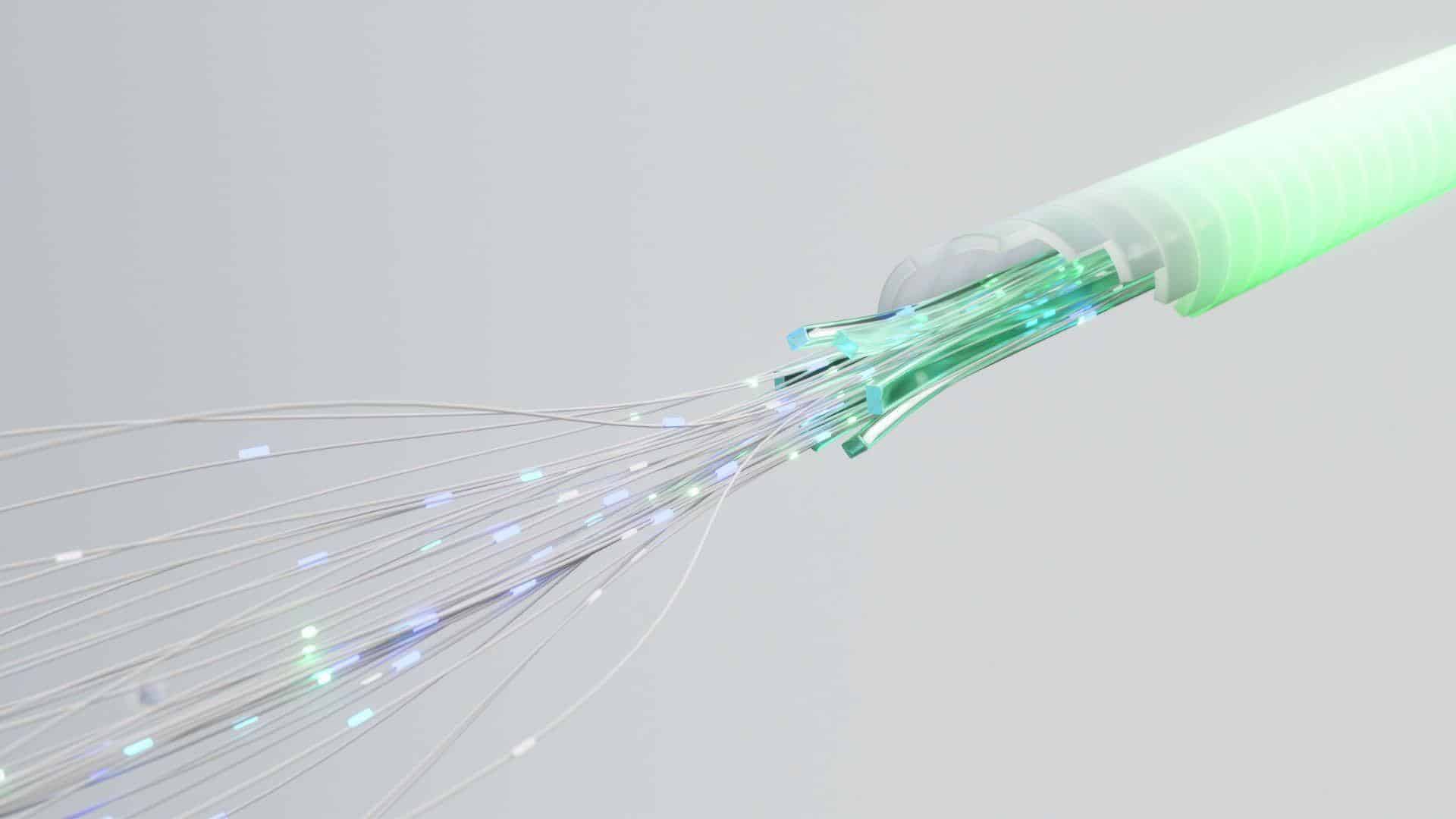 Des scientifiques chinois ont mis au point une nouvelle fibre optique extrêmement fine.