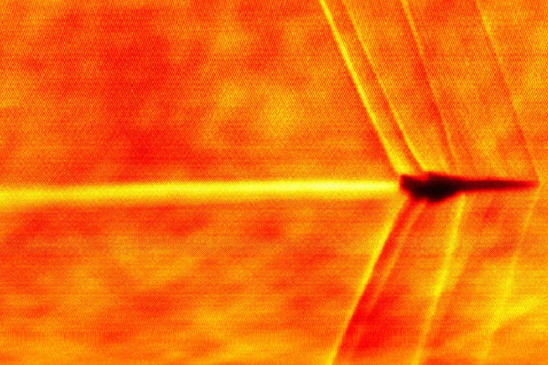 Image Schlieren du XB-1 à Mach 1