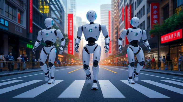 « Une course jamais vue » : ces humanoïdes surentraînés venus de Chine visent la domination du tout premier marathon robotique mondial