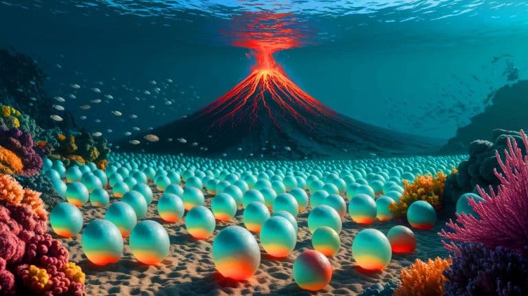 « Ce que nous avons vu dépasse l’imaginable » : l’éruption d’un volcan sous-marin expose des milliers d’œufs géants, la stupeur totale des scientifiques