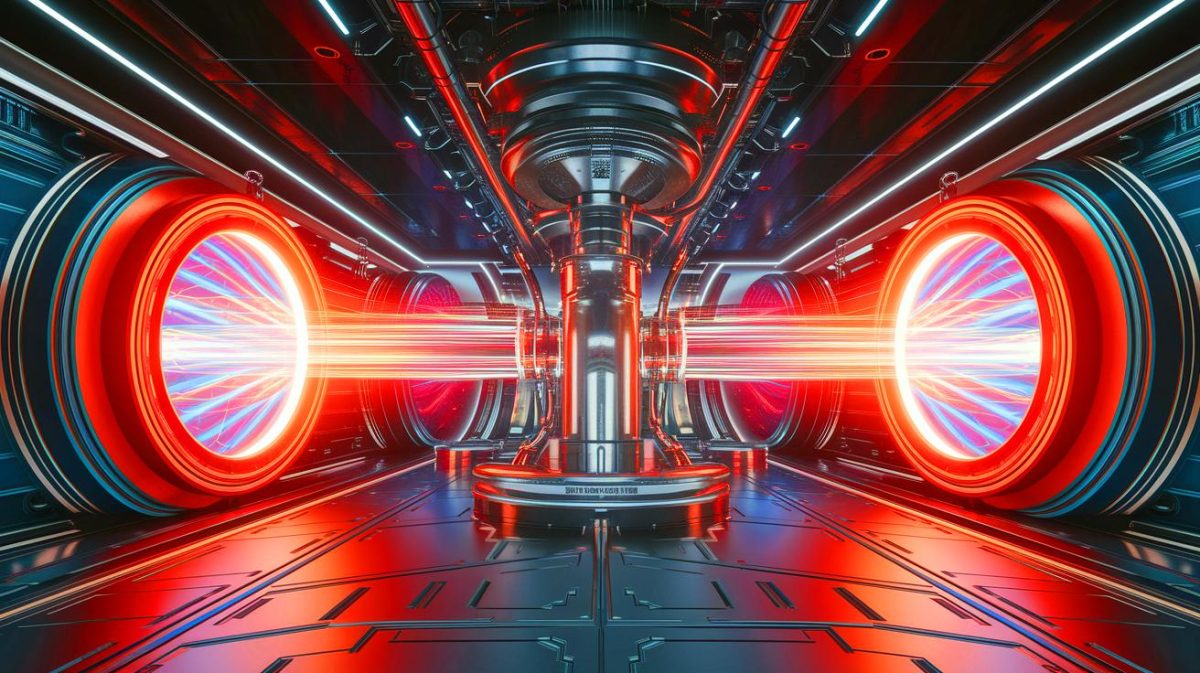 Illustration de la supraconductivité des aimants REBCO dans un réacteur de fusion nucléaire (création par IA, illustration non réaliste). Crédit : Ideogram.