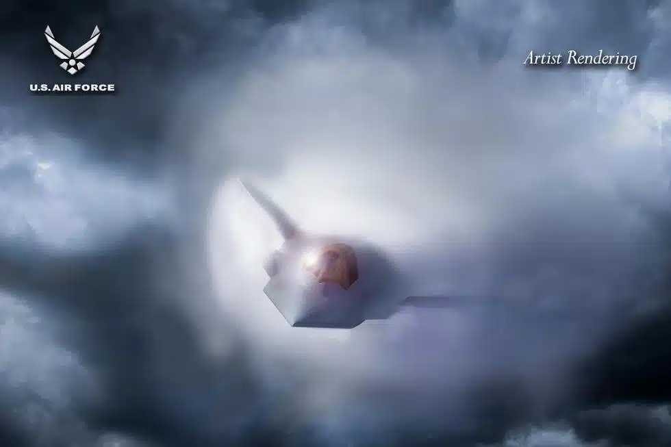 Représentation de la plateforme de domination aérienne de nouvelle génération dans les nuages