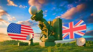 Illustration de l'expansion du réseau d'alerte antimissile des États-Unis avec des stations relais avancées (création par IA, non réaliste). Crédit : Ideogram