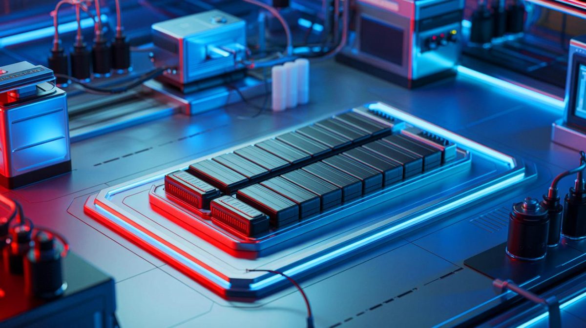 Illustration de la certification de sécurité « Zéro feu, zéro explosion » pour les batteries CATL (création par IA, non réaliste). Crédit : Ideogram