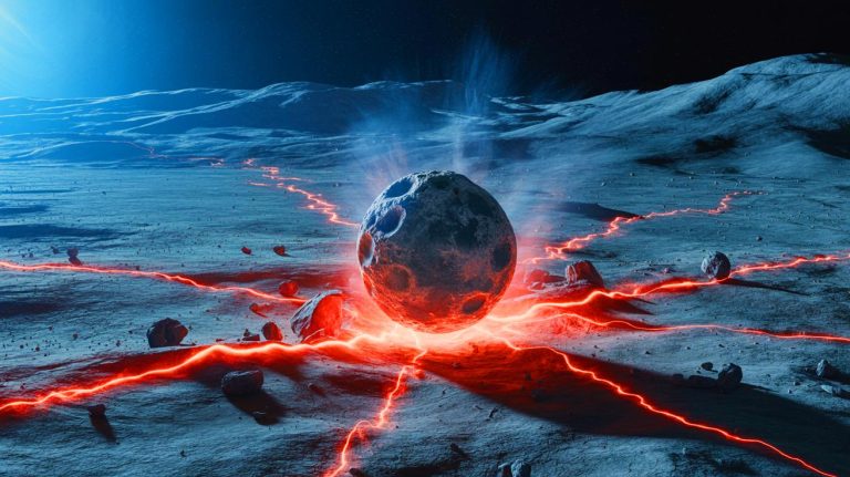 Révélation lunaire explosive : le mystère des roches magnétiques de la Lune percé après des décennies d’énigmes