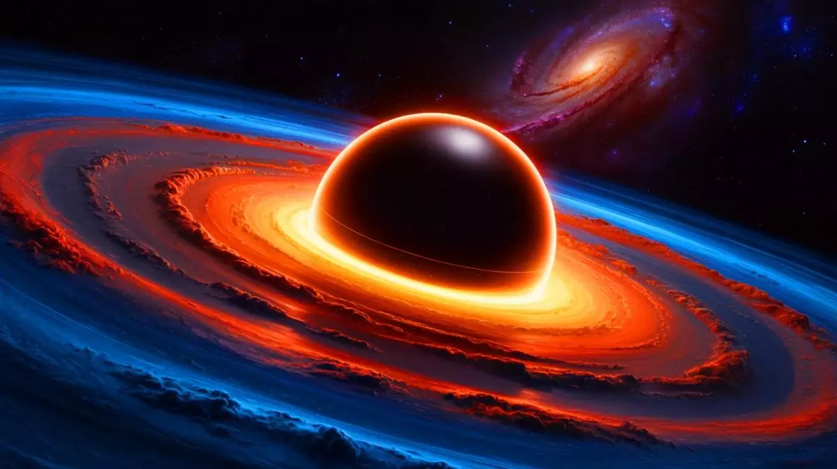 Illustration de nouveaux modèles de trous noirs sans singularité. Image réalisée par IA.