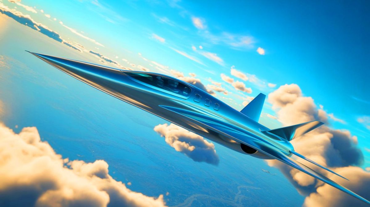 Illustration de l'avion supersonique chinois capable de voler à Mach 4 (création par IA, non réaliste). Crédit : Ideogram