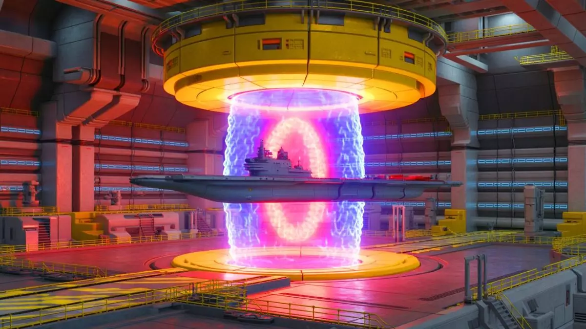 Illustration de l'aimant central du réacteur ITER capable de léviter un porte-avions (création par IA, non réaliste). Crédit : Ideogram