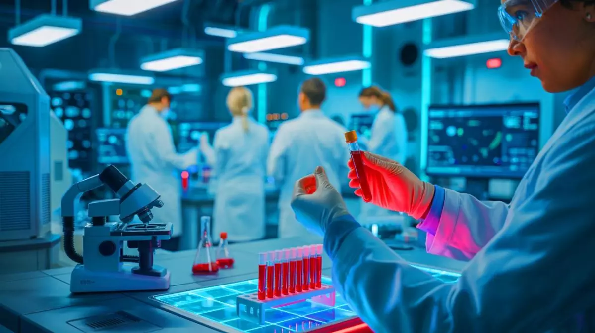 Illustration de la nouvelle avancée dans le diagnostic des maladies génétiques rares chez les enfants. Image réalisée par IA.