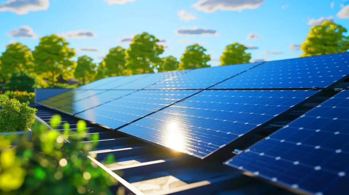Illustration de cellules solaires à pérovskite intégrant des nanoparticules pour une durabilité accrue. Image réalisée par IA.