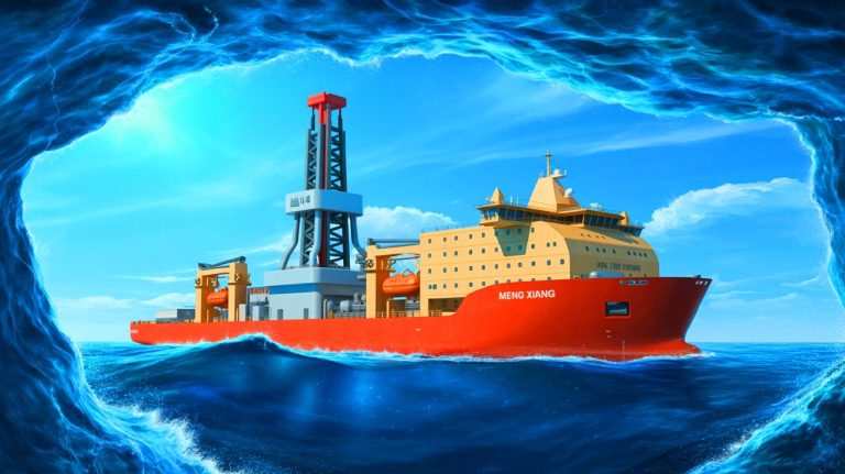 « C&rsquo;est un énorme engin pour percer les entrailles de la Terre » : la Chine dévoile un vaisseau capable d’atteindre 11 kilomètres de profondeur